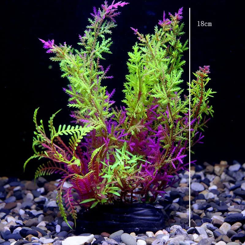 Artificial Water Plant Flower Set Sight of World Garden Lotus Setting Fish Tank Decor Grass Aquatic Plastic Plants