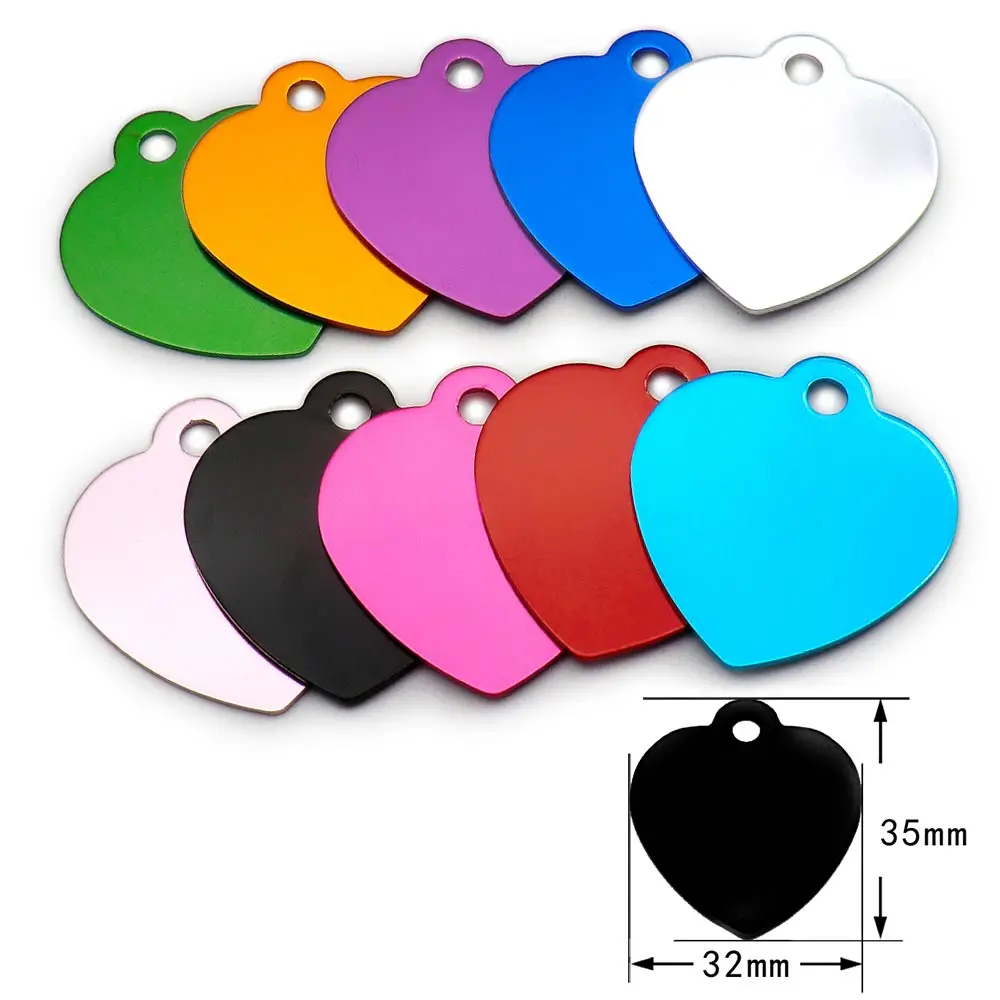 WHOLESALE 100PCS Dog Tag Name Plate Pet ID Tag Personalized Dog ID Tags Collar Accessories Pet Pendant Personalized Customized