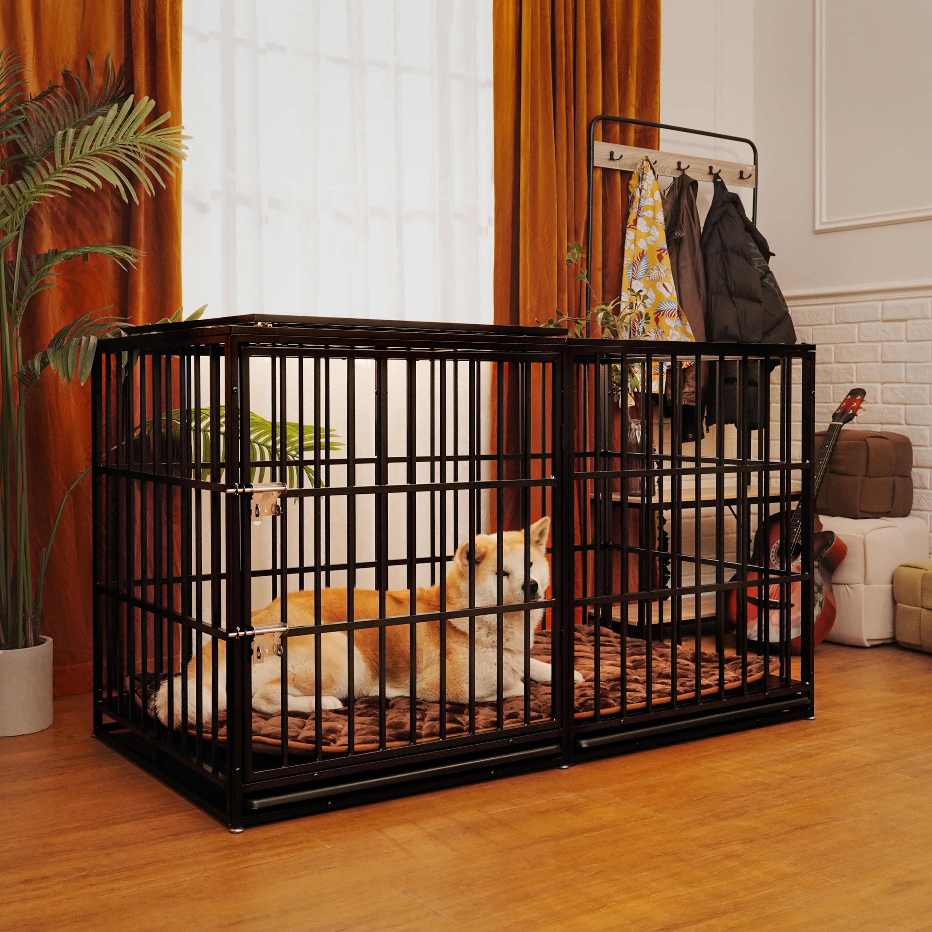 61 Extra Large Heavy Duty Dog Crate Dog Cage Strong Metal Dog Kennels And Pens Crates For Large Dogs