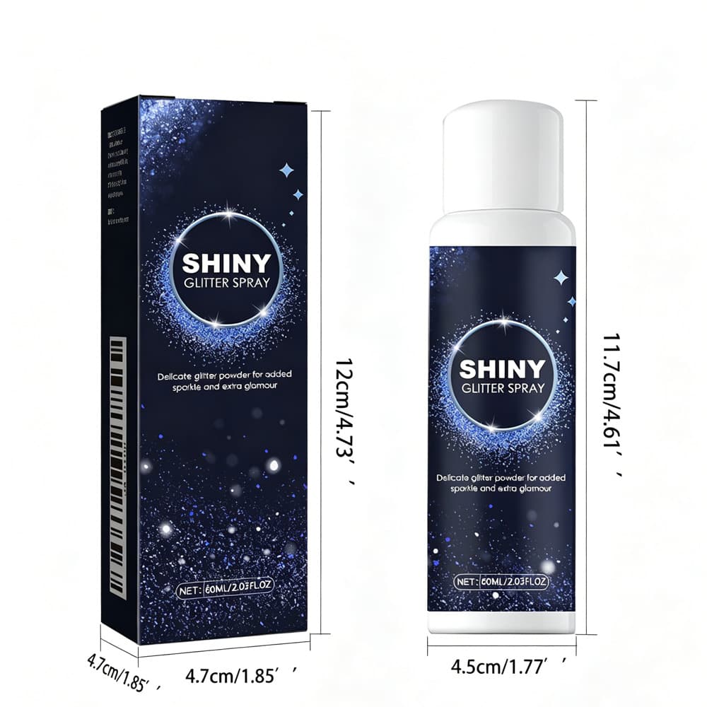 Glitter Spray,Long-Lasting Sparkle Effect Shiny Glitter Spray For Hair Body
