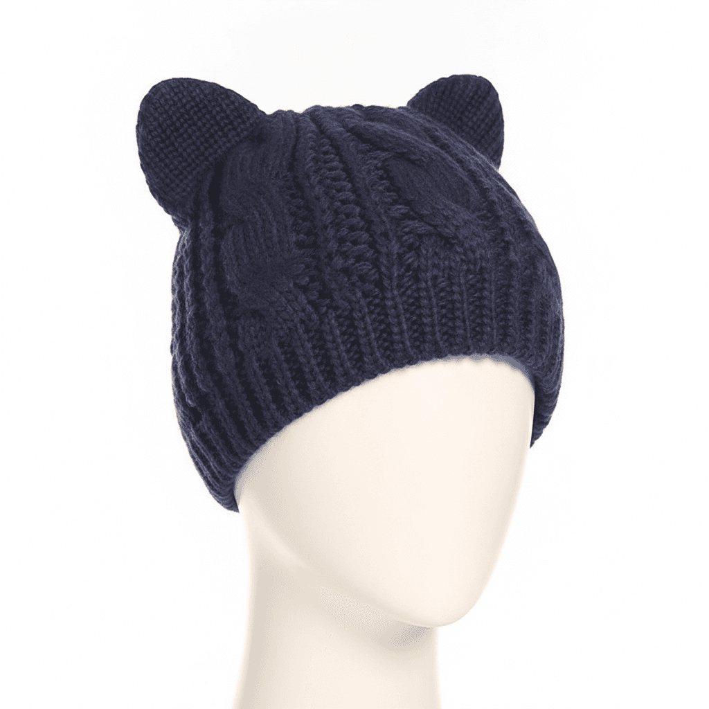 Autumn Winter Cat Ear Knit Beanie
