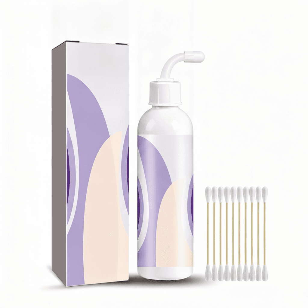 118ml Pet Ear Rinse Cleaner With Glycerin & Disodium EDTA, Anti-Itch Antimicrobial Ear Wash For Dogs Cats, Alcohol-Free Gentle Ear Cleanser With Cotton Swabs